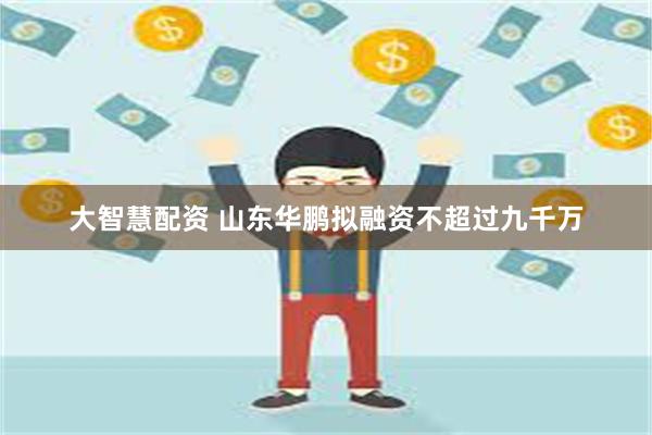 大智慧配资 山东华鹏拟融资不超过九千万